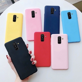 Ốp điện thoại tpu + silicon mềm mau kẹo thiết kế mờ cho samsung galaxy a6 plus j8 2018