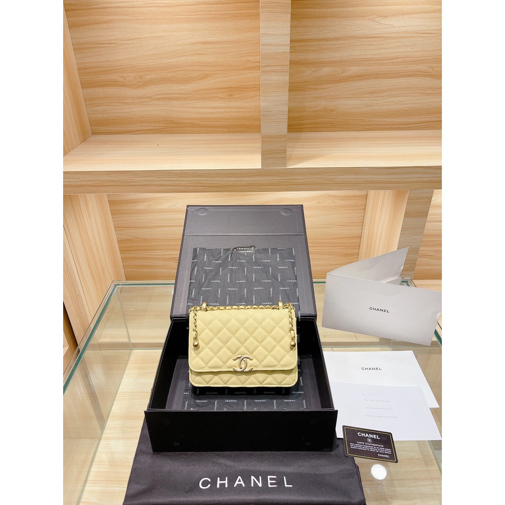 Túi Đeo Chéo Vai Có Khóa Kéo Họa Tiết Logo Chanel Thời Trang Cho Nữ