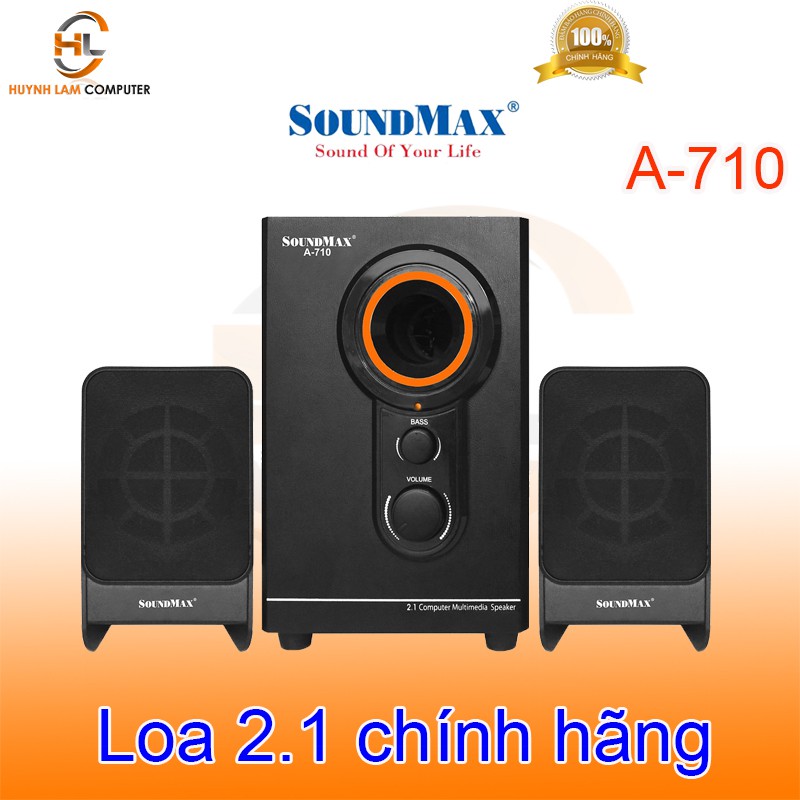 Loa SoundMax - Loa vi tính 2.1 SoundMax A710 âm thanh tuyệt vời - Triệu Gia phân phối