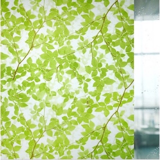 Decal dán kính lá xanh khổ 90cm
