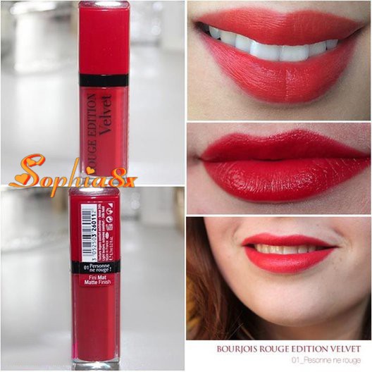 Son kem lì mịn môi Bourjois Rouge Edition Velvet Pháp 01-33