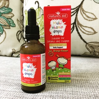 Multivitamin drops Natures Aid - Vitamin tổng hợp cho trẻ