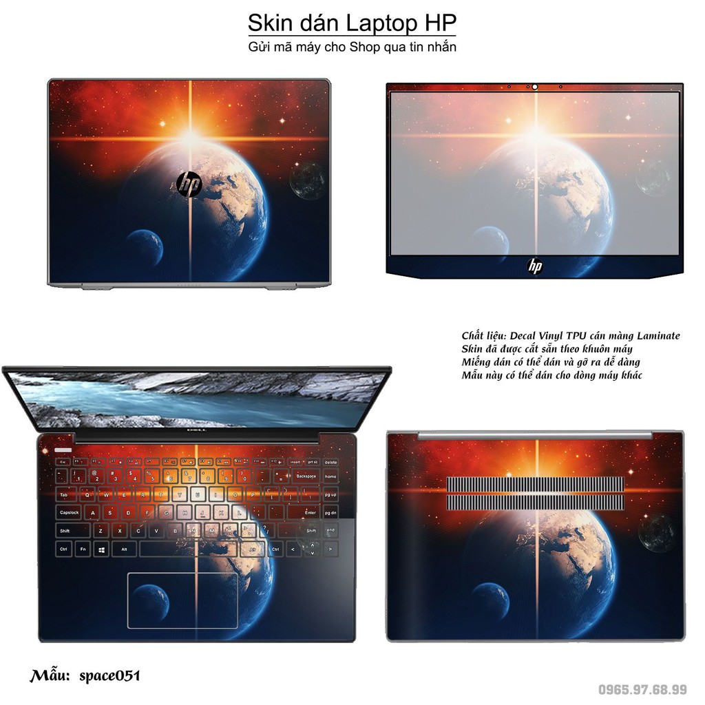 Skin dán Laptop HP in hình không gian _nhiều mẫu 9 (inbox mã máy cho Shop)