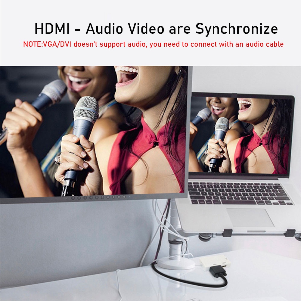 Bộ Chuyển Đổi Displayport Mini Sang DVI VGA HDMI 3 Trong 1 Cho laptop thương hiệu táo Pro Mini Surface Pro 1 2 3 4