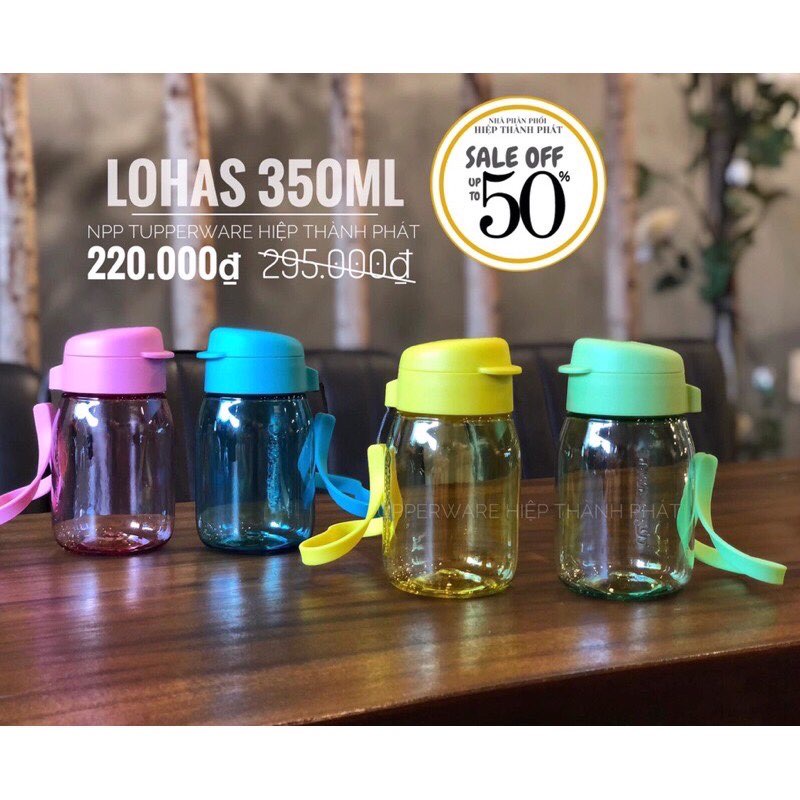 (Hàng chính hãng) Bình nước Tupperware Mini Lohas 350ml - Màu ngẫu nhiên