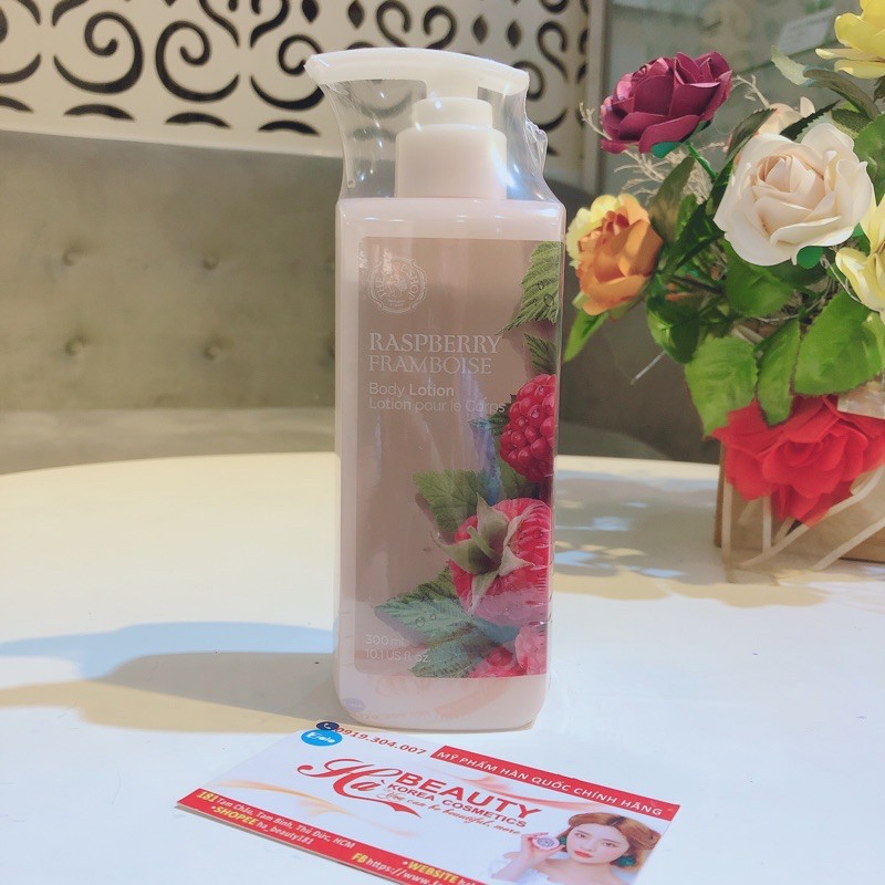 [The Face Shop AUTH] Sữa Dưỡng Thể Chống Lão Hóa RASPBERRY BODY Lotion 300ml TFSN20 | BigBuy360 - bigbuy360.vn