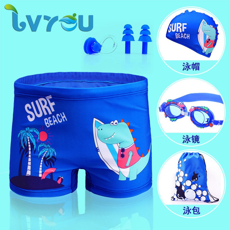 Bộ Đồ Bơi In Hình Dễ Thương Cho Bé Trai