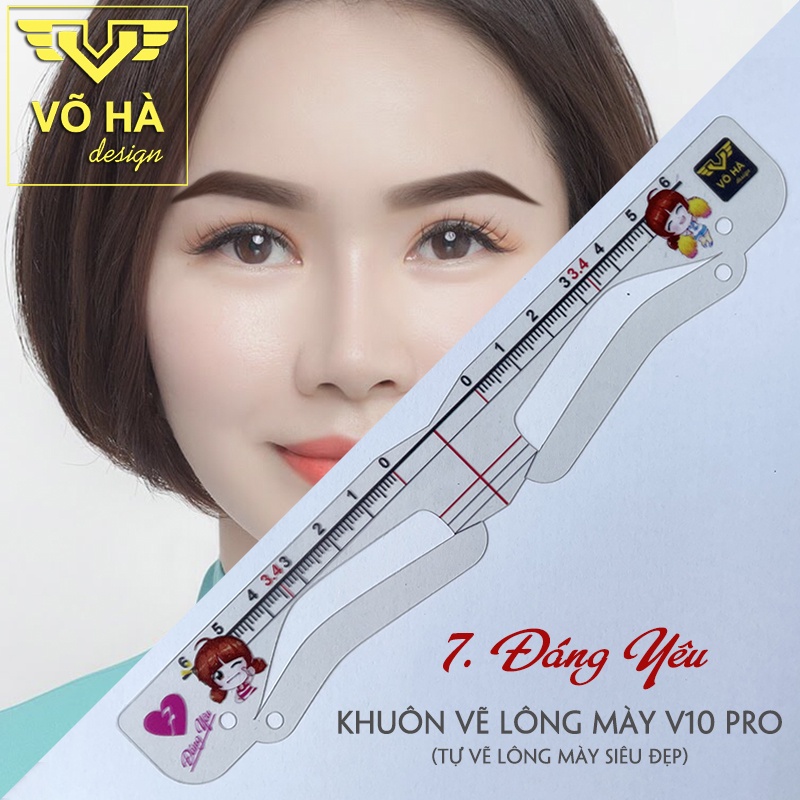 Khuôn kẻ lông mày LOVE 4 dáng Mới nhất 2021