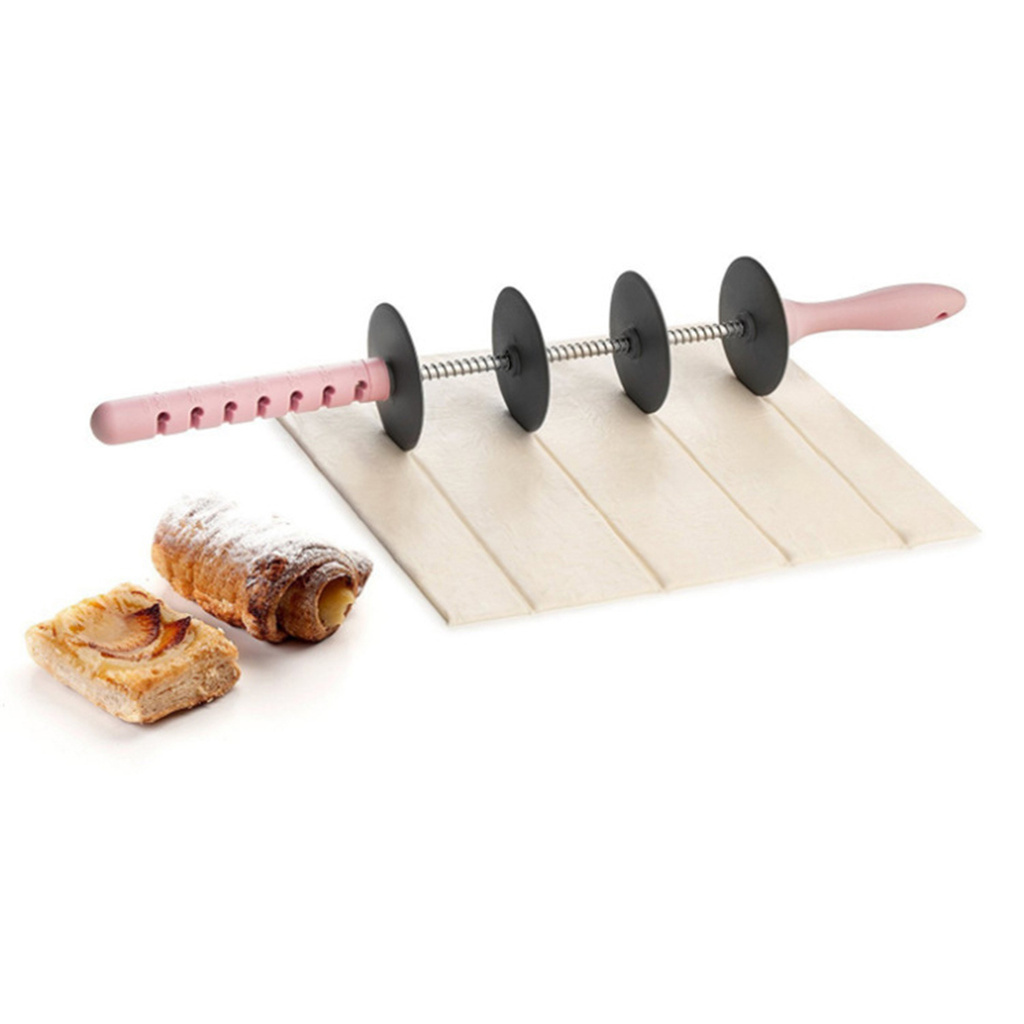 Big_Rolling Pin Non-stick Wear-resistant PP Handle Croissant Dough Sliced Roller for Home