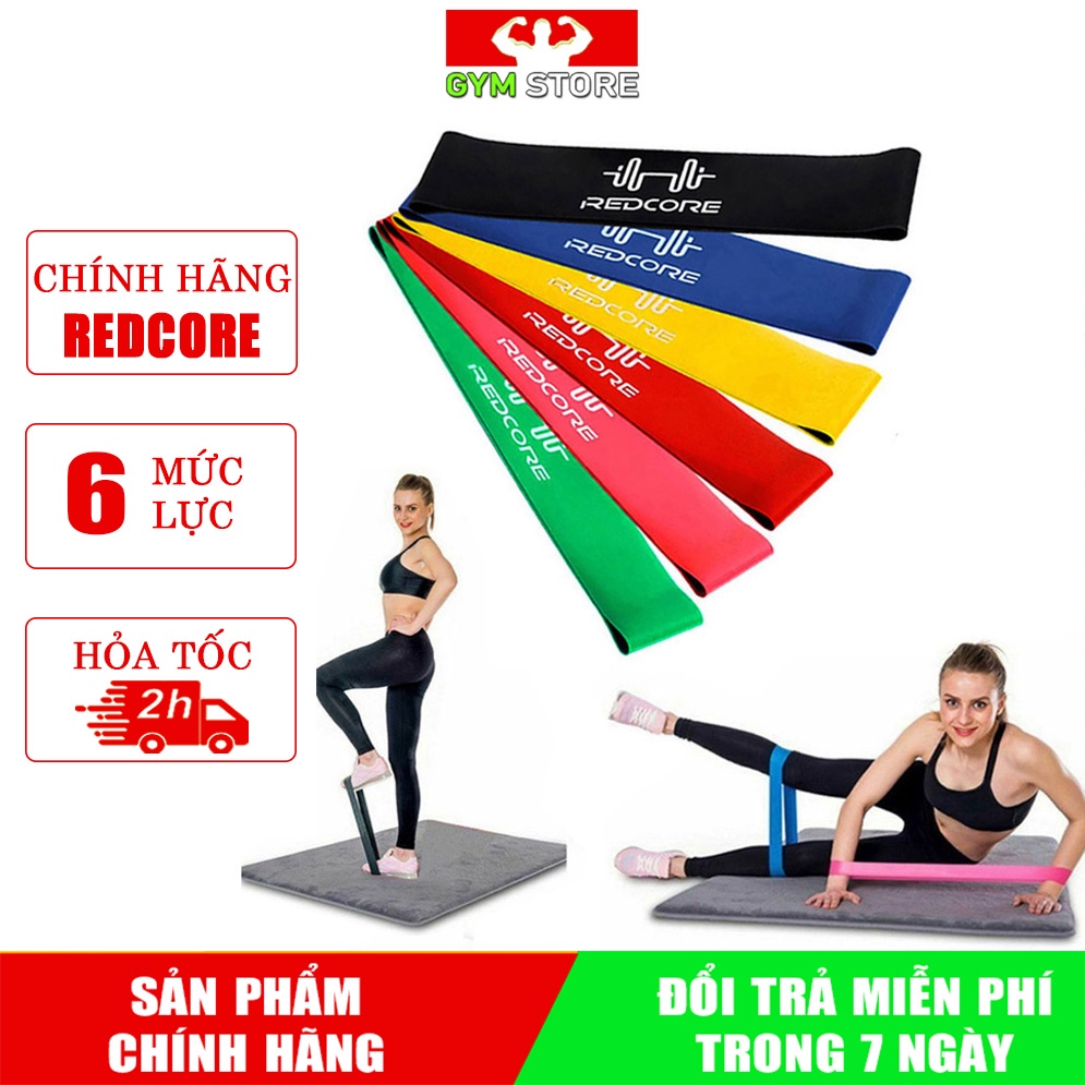 [Combo] Dây cao su kháng lực tập mông Miniband Chính hãng Redcore đàn hồi cực tốt