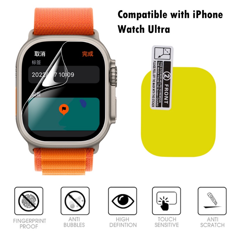Toàn Bộ Miếng Dán Màn Hình HD Bằng TPU Dẻo Trong Suốt Siêu Nhạy Cho Đồng Hồ Thông Minh Apple Watch