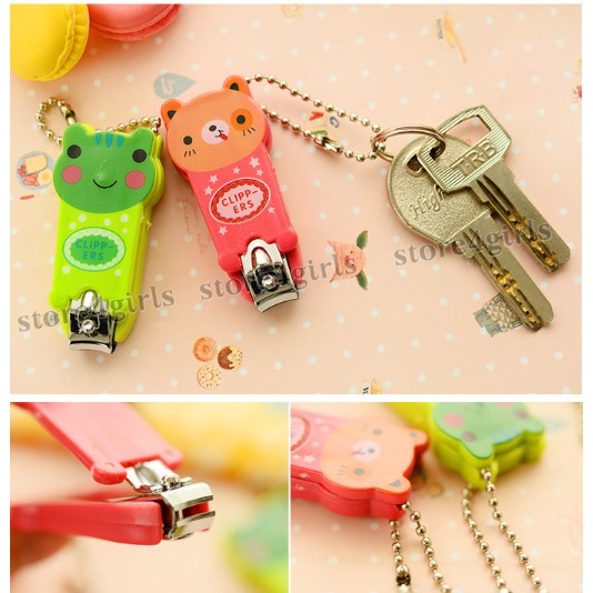 Bấm móng tay họa tiết cute, dụng cụ cắt móng tay hoạt hình, làm móc khóa an toàn tiện dụng Store4girls