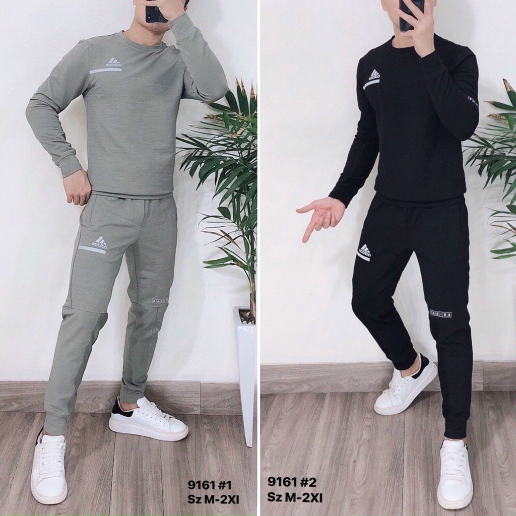 Bộ thu đông dài tay bộ nỉ thể thao nam cao cấp xuất khẩu BCT 111 - 9161