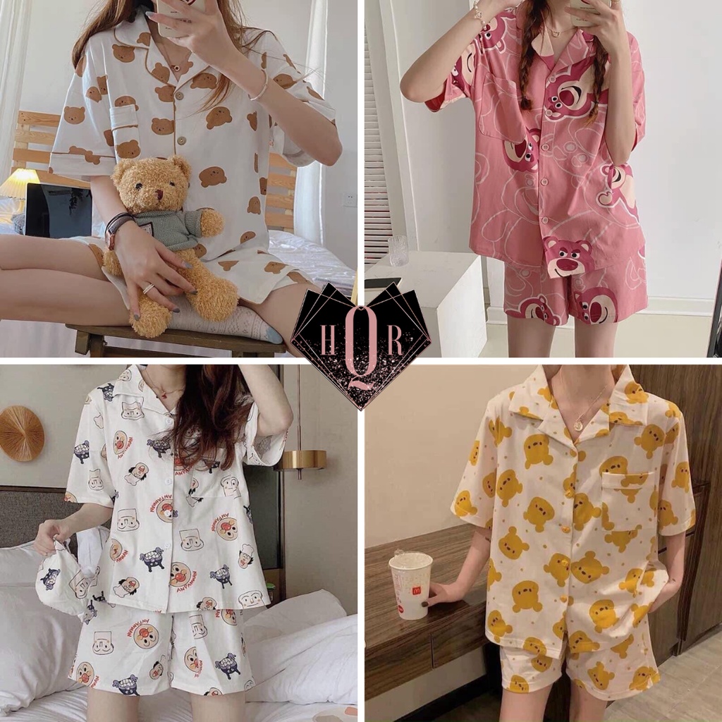 Bộ mặc nhà pyjamas cộc đùi nữ - Pijama - Pizama