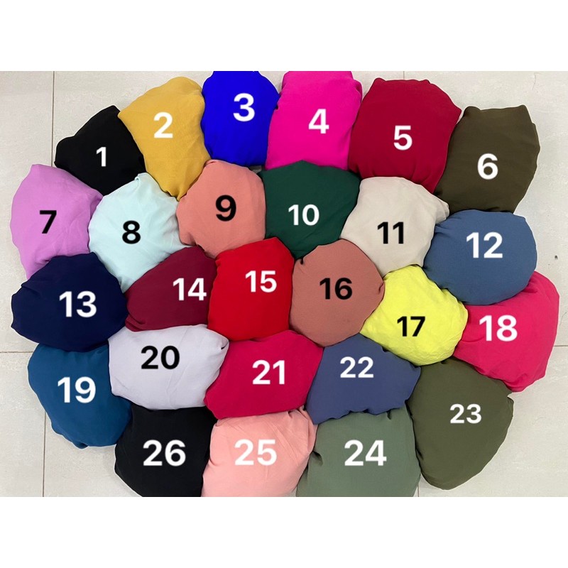Vải voan cát,voan chiffon nhiều màu mềm rũ bao xinh(ghi chú màu)