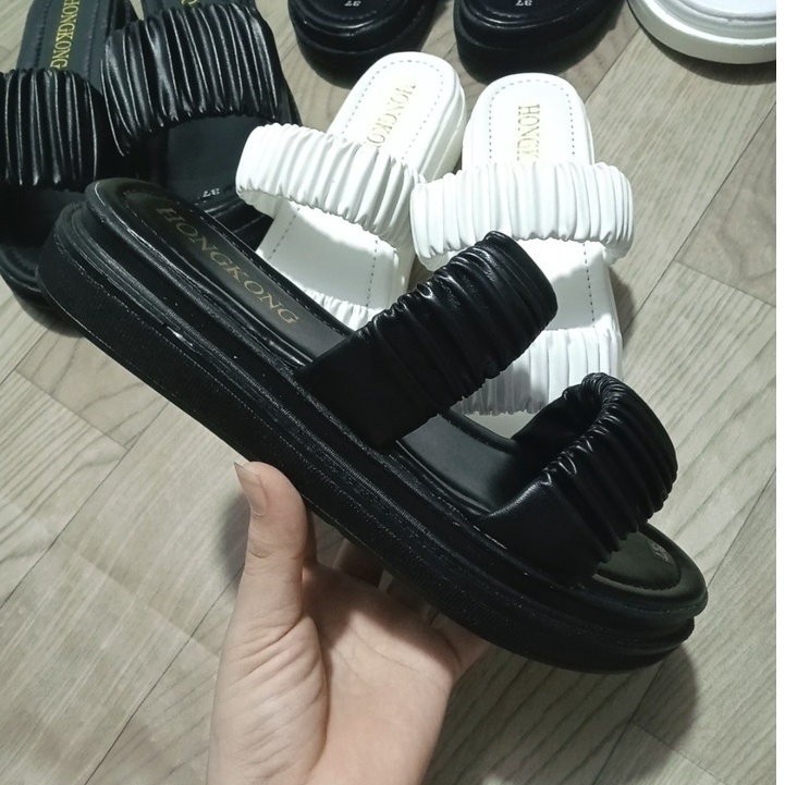 Dép hai quai bèo nhúm đế 3 cm siêu nhẹ cực xinh hot 2022