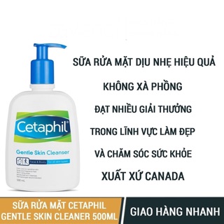 Sữa rửa mặt Cetaphil 500ml - ĐỦ BILL CHEMIST - DATE XA