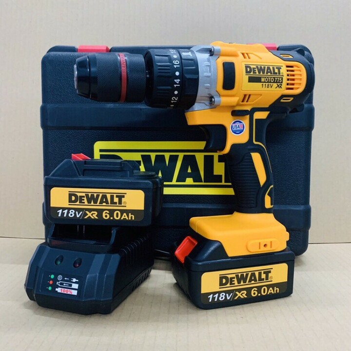 Máy Khoan Pin Dewalt 118V 3 Chức Năng Motor 775, Auto Lock Model DCD 796