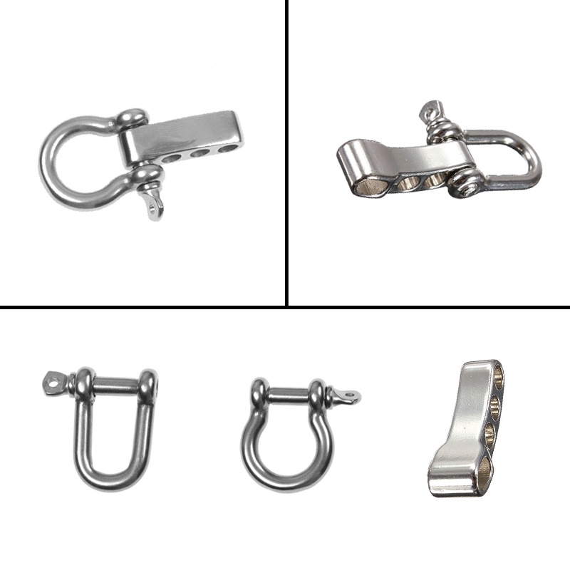 Móc Khóa Dây Dù Hình Chữ O/ Chữ U Bằng Thép Có Thể Điều Chỉnh