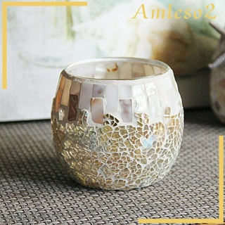 Mosaic Tea Light Holder CANDLE HOLDER Centerpiece Potted Plant Bowl Holder A