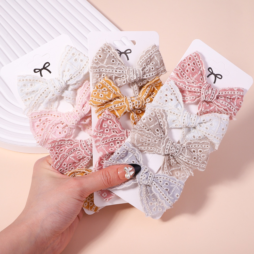 Set 4 kẹp tóc KIDSBOWS kiểu nơ lớn thời trang dễ thương dành cho bé gái