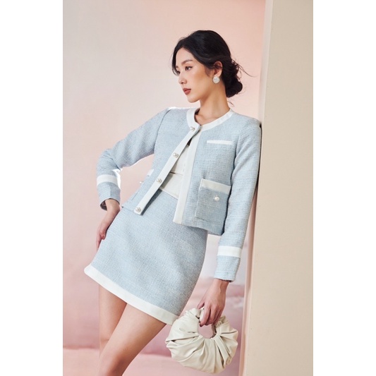 NineToFive - Set dạ tweed Sky