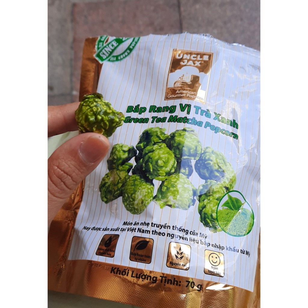 Bắp rang bơ Uncle Jax kiểu Mỹ 70gr đủ 7 loại ăn vặt | BigBuy360 - bigbuy360.vn
