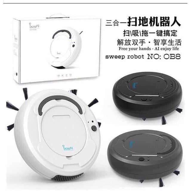 [ELHATOP11 giảm 9% tối đa 1TR5] ROBOT BOWAI HÚT BỤI LAU NHÀ