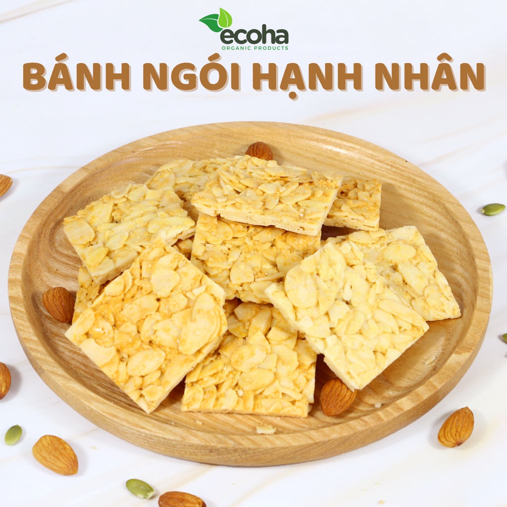 Bánh ngói hạnh nhân ăn kiêng siêu hạt, bánh ăn vặt giảm cân dinh dưỡng thơm ngon ECOHA