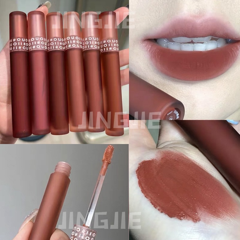 Ouoii® Son Môi Dưỡng Ẩm Chống Thấm Nước Không Phai Màu Cao Cấp