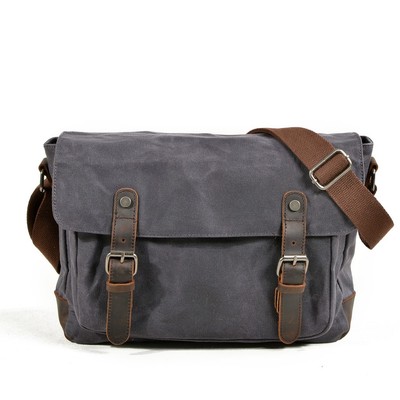 Túi đeo chéo vải bố chống nước Anh Tho Leather DC6027