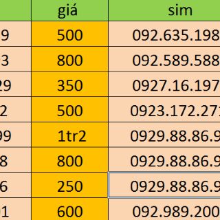 Sim số đẹp 4g Vietnamobile