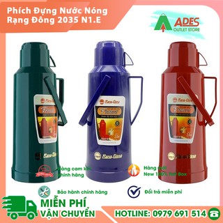 Phích đựng nước nóng 2 lít rạng đông 2035 n1.e - bảo hành chính hãng 1 năm