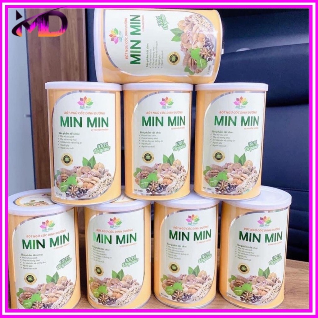 NGŨ CỐC LỢI SỮA MINMIN 500g - HỘP NGŨ CỐC DINH DƯỠNG MINMIN 29 LOẠI HẠT VÀ 18 LOẠI HẠT