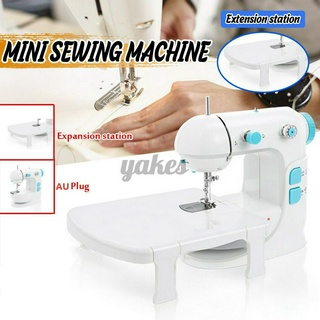 2 Speed Desktop Electric Mini Automatic Thread Sewing Machine Household Tailor YAKES