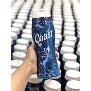 Sữa tắm gội coast hair & body wash 532ml
