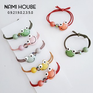 Set 2 dây cột tóc ếch mắt to nhiều màu mẫu mới kute style hàn quốc - namimi