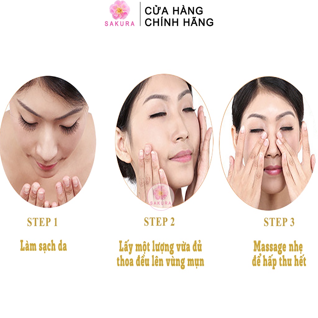 Kem mụn trứng cá BIOAQUA Pure Skin kiểm soát dầu dưỡng ẩm chăm sóc da mặt nội địa trung SAKURA 30g