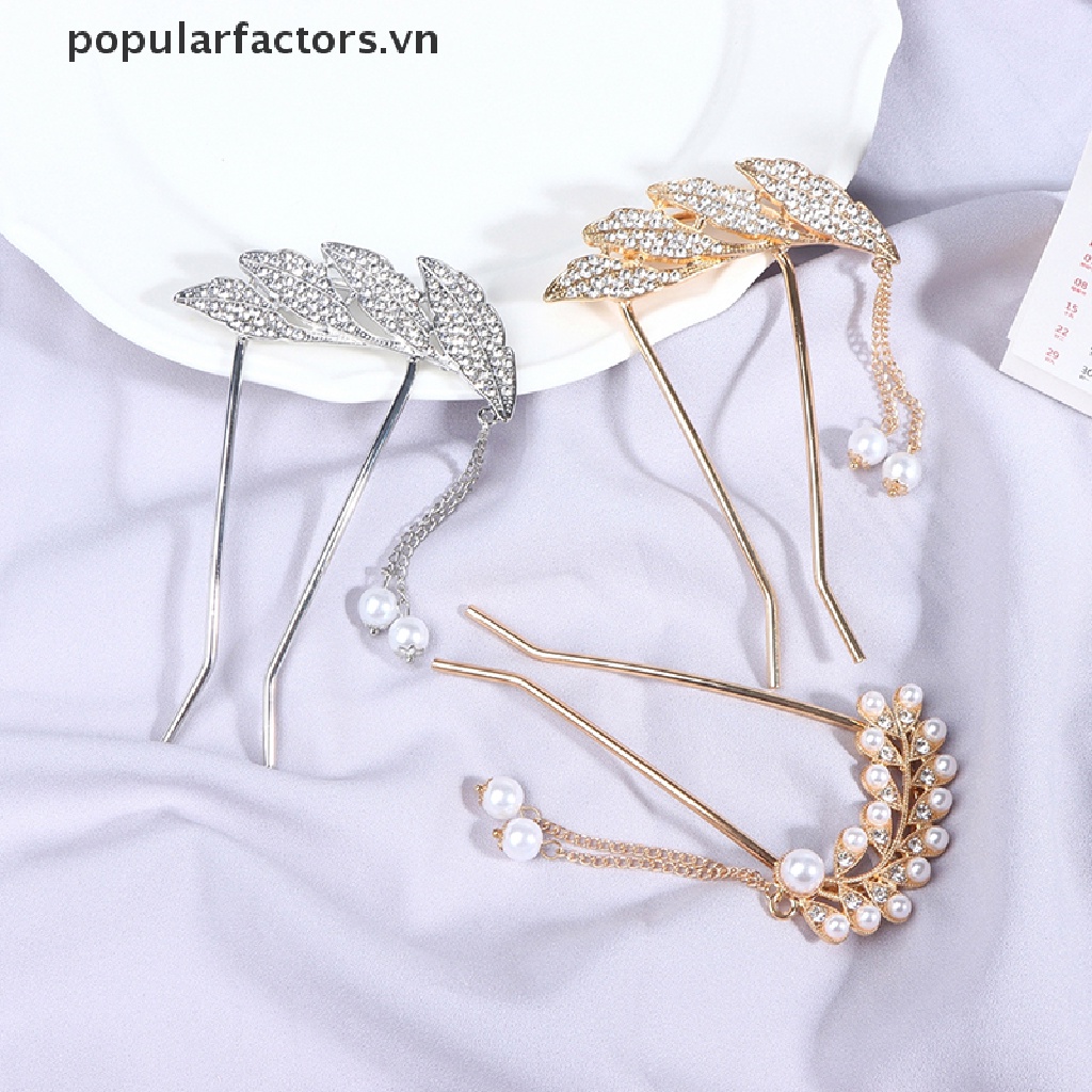 Kẹp Tóc Chữ U Đính Ngọc Trai Thời Trang Cho Nữ