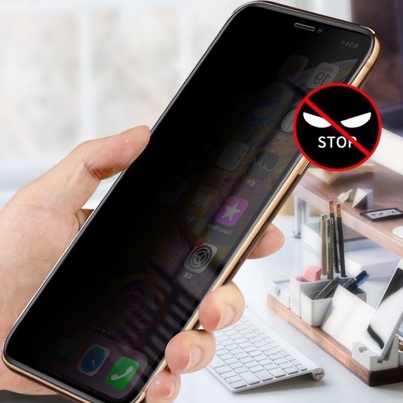 CHỐNG NHÌN TRỘM] CƯỜNG LỰC FULL MÀN CHỐNG NHÌN TRỘM DÀNH CHO IPHONE - HẠN CHẾ BÁM VÂN TAY- IP6 ĐẾN 12PROMAX