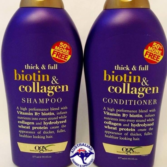 Cặp dầu gội + xả Biotin & Collagen