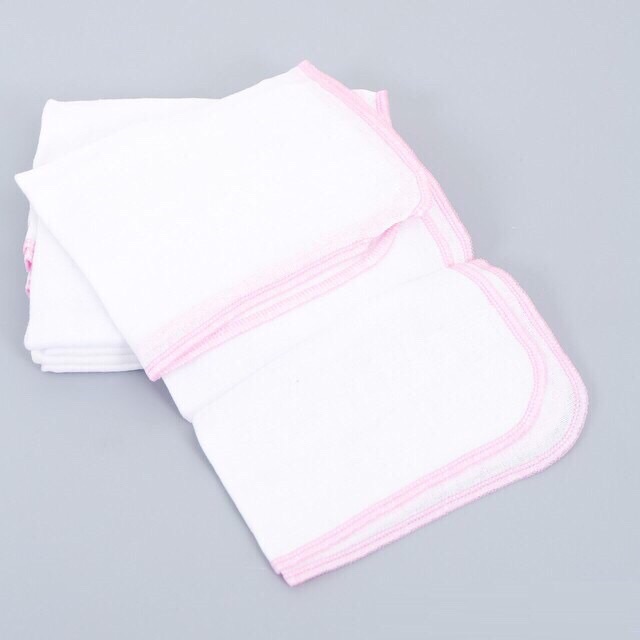 Khăn sữa khăn xô vệ sinh cho trẻ sơ sinh 3 lớp, 4 lớp một gói 10 chiếc