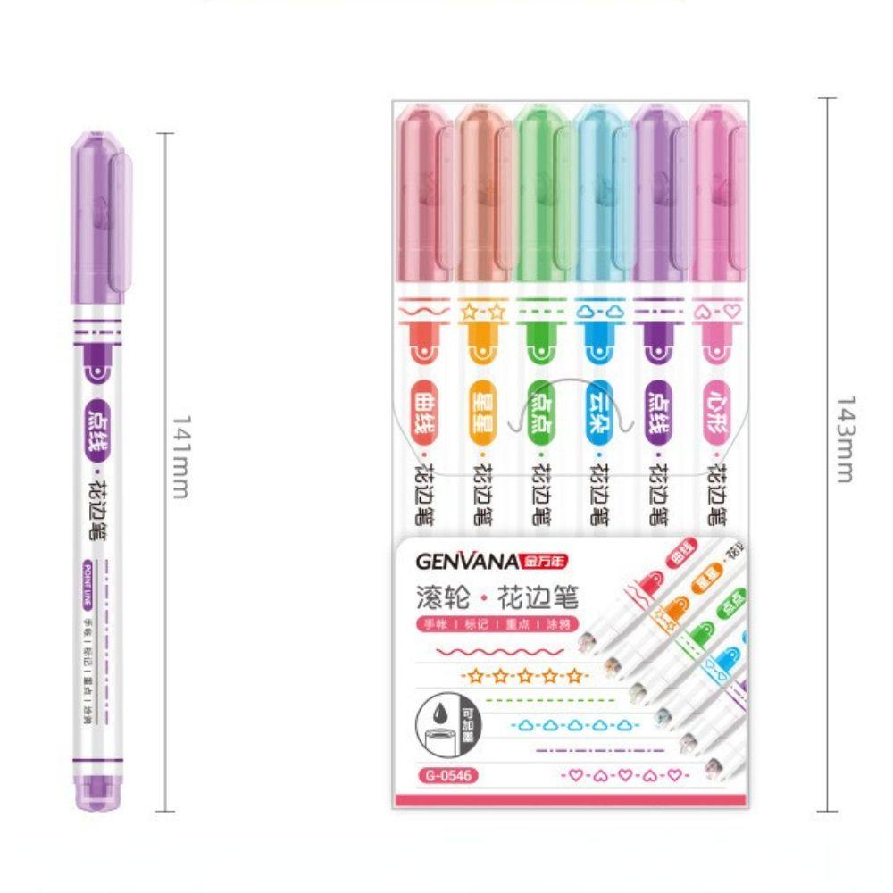 Bút Đánh Dấu PEWANY Họa Tiết Graffiti Trái Tim Màu Sắc Kẹo Ngọt Phong Cách Hàn Quốc Cổ Điển