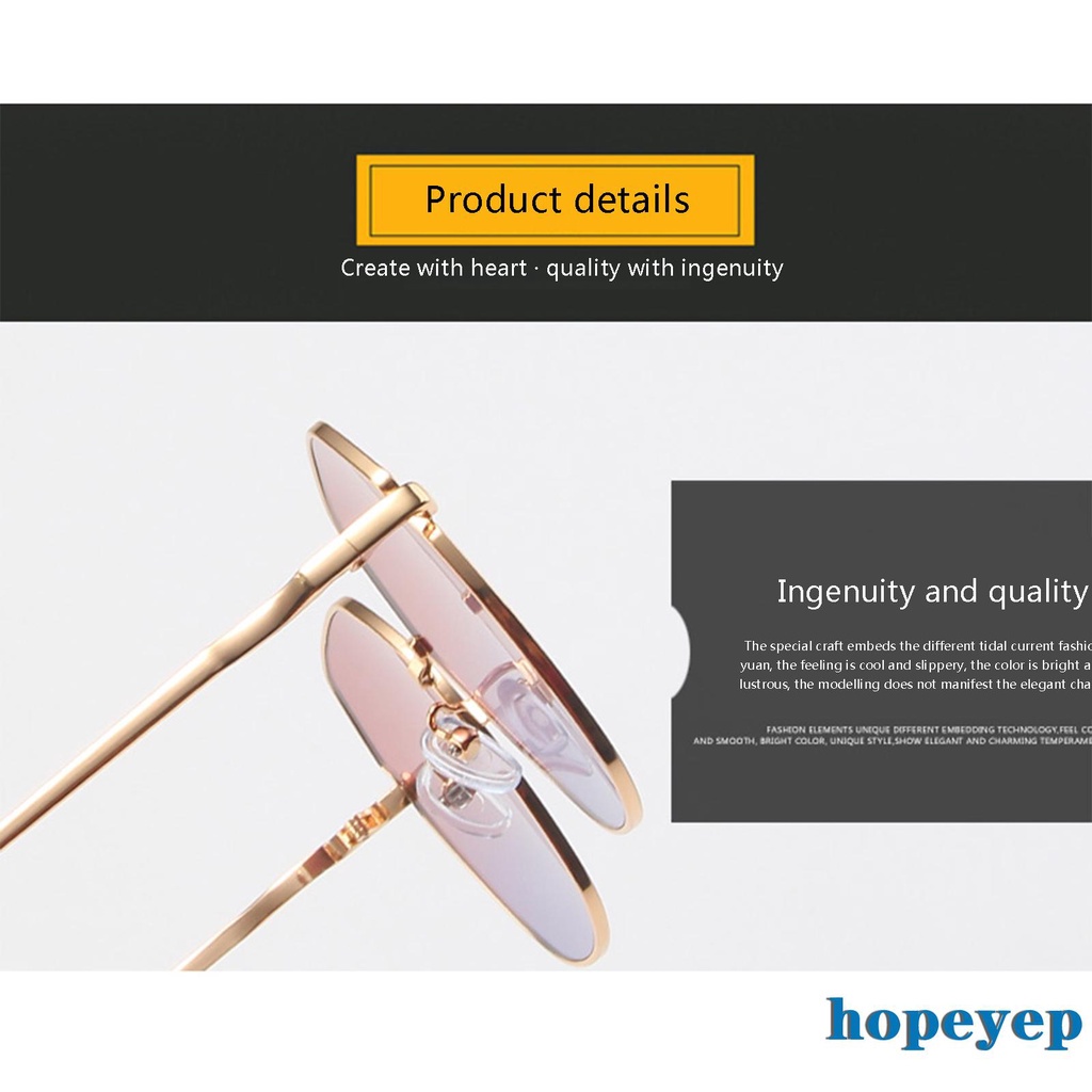 Kính Mát Nữ Oversize Gọng Kim Loại Chống Tia Uv | BigBuy360 - bigbuy360.vn