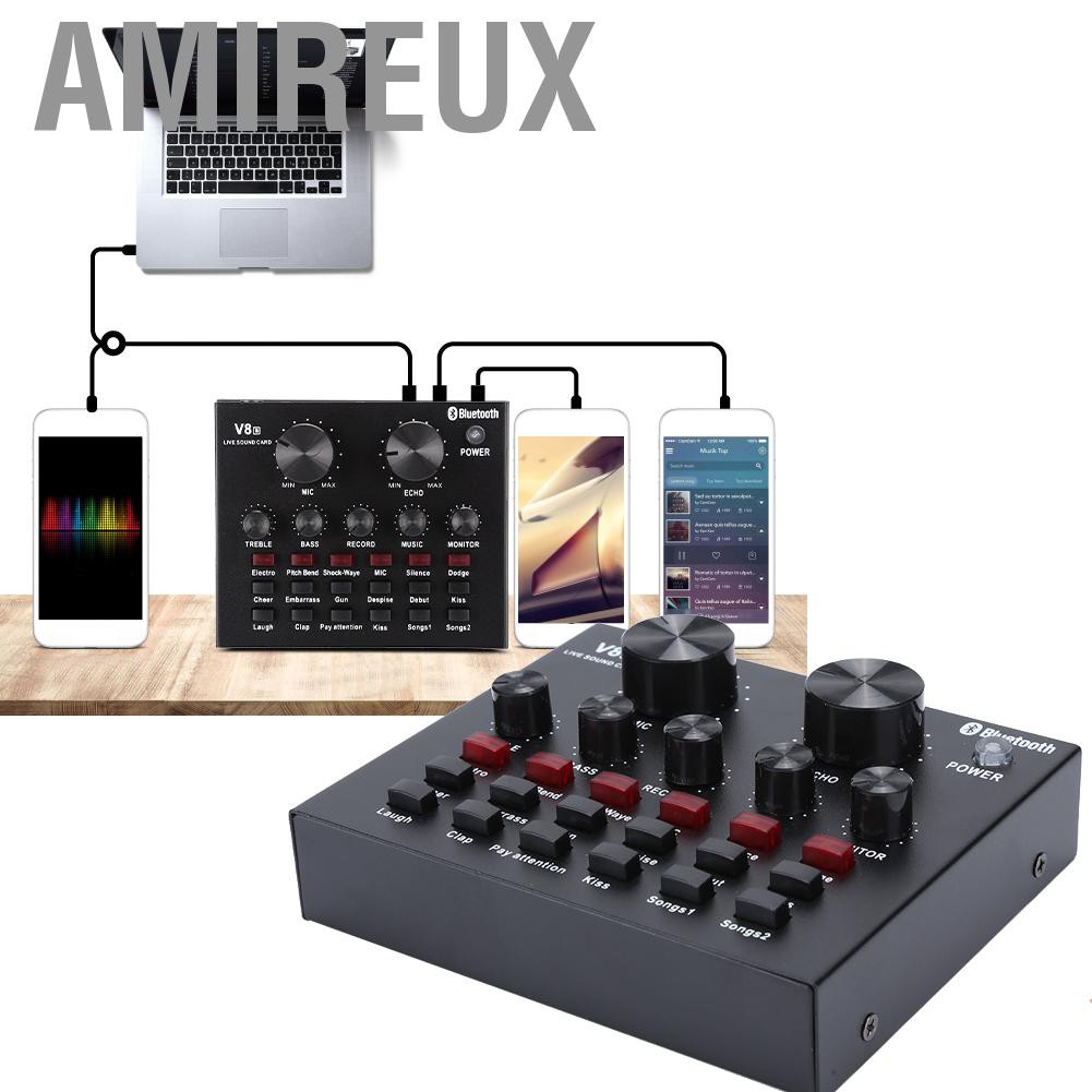 Bộ Thiết Bị Điều Khiển Âm Thanh Dj Amirex V8