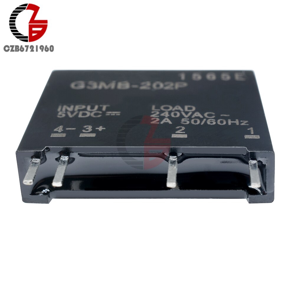 Mô đun chuyển mạch DC 5V 12V 24V G3MB-202P Gắn PCB SIP SSR AC 240V 2A