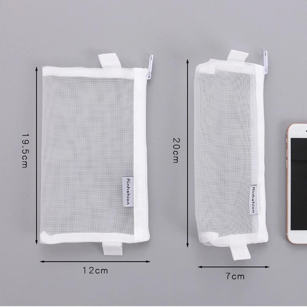 Túi Lưới Đựng Bút Bằng Nylon Trong Suốt Ốp