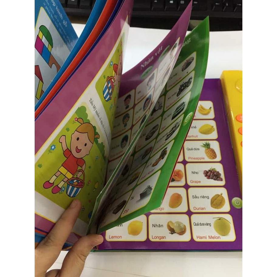 Sách điện tử quý song ngữ anh việt cho trẻ em tặng bút