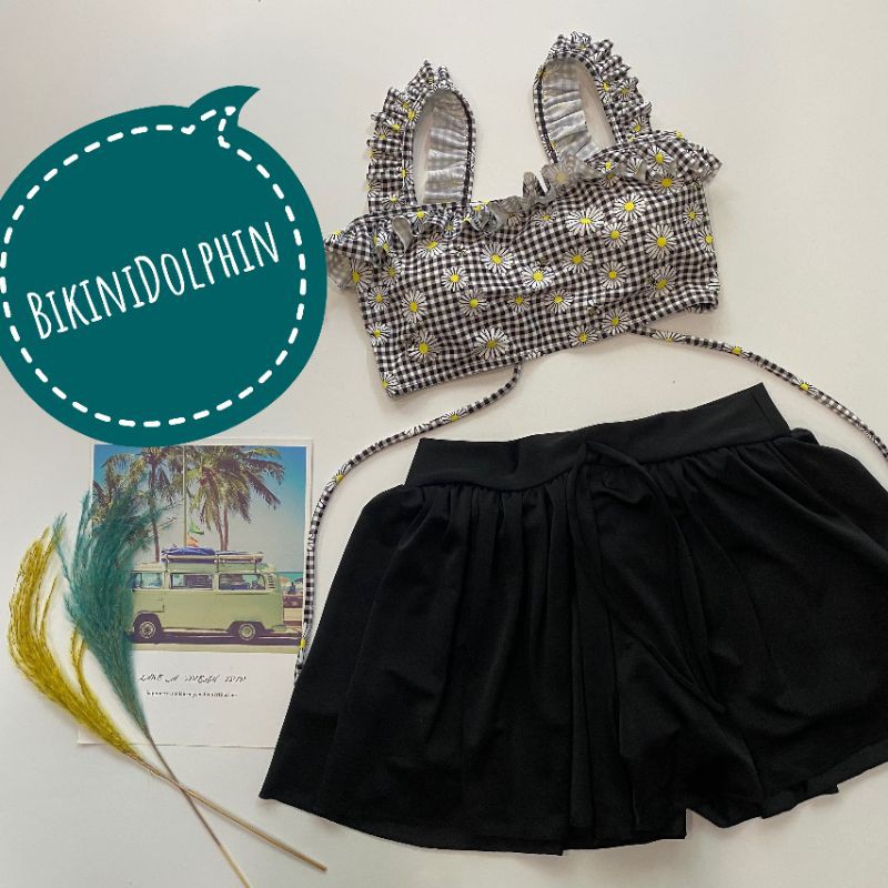 BikiniDolphin: Đồ bơi 2 mảnh quần lưng cao đùi D4 | BigBuy360 - bigbuy360.vn