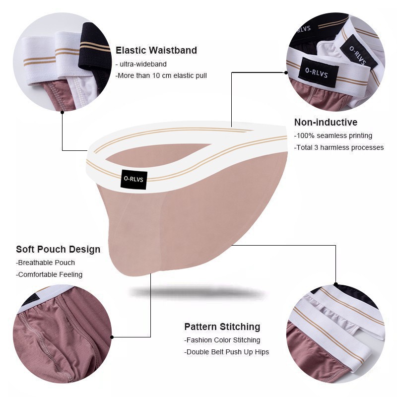 ORLVS Quần lót mềm mại thoáng khí gợi cảm cho nam OR6109
